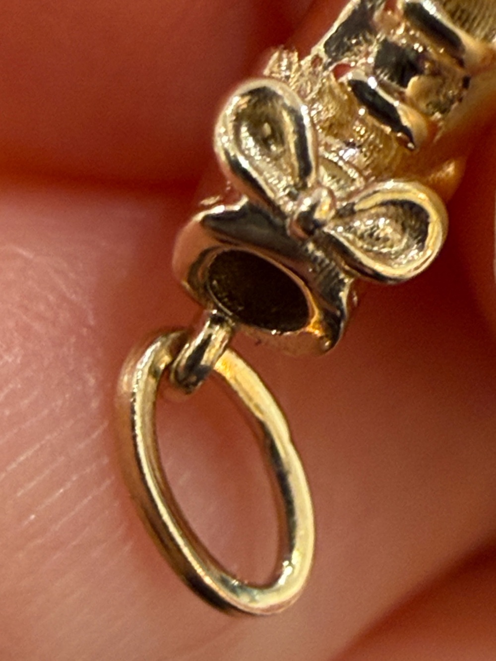 CATBIRD Pearl-Twirl Roller Skate Charm 14k Yellow Gold TINY roller skate charm